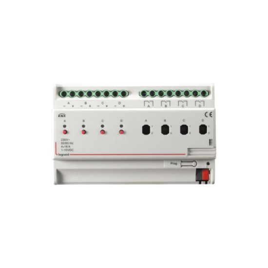 Bộ Điều Khiển Độ Sáng KNX 1-10V 4 Kênh - 002688 Bộ Điều Khiển Độ Sáng KNX 1-10V 4 Kênh - 002688